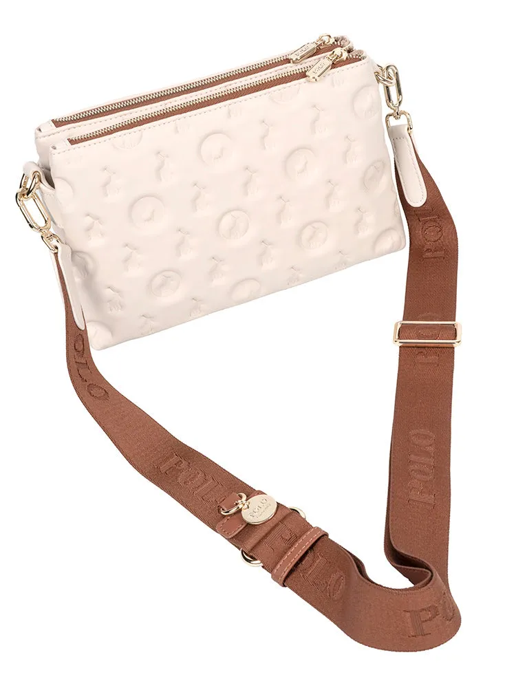 Luna Double Zip Sling Bag-Ecru sold by Edgars product image thumbnail 4