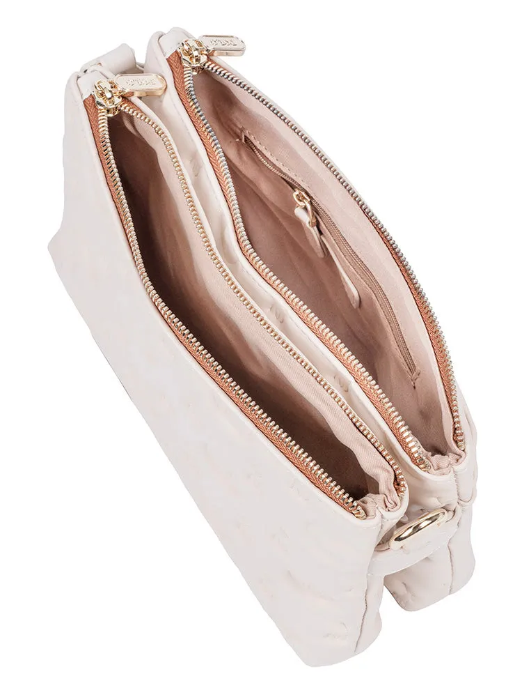 Luna Double Zip Sling Bag-Ecru sold by Edgars product image thumbnail 2