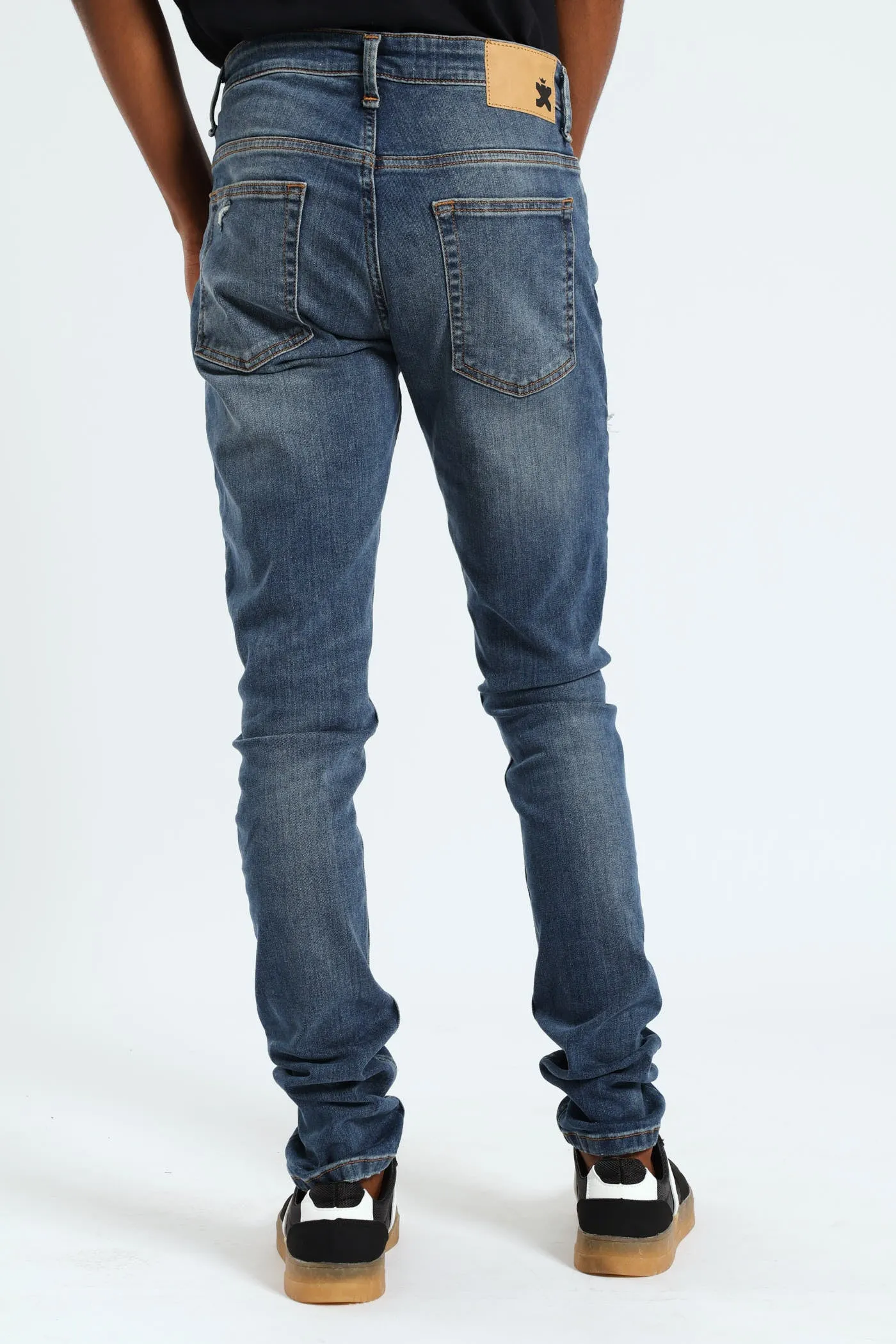Patch Rip & Repair Super Skinny Jean - Denim sold by Edgars product image thumbnail 3