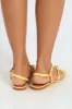 Multi Strap Sandal - Light Yellow sold by Edgars 