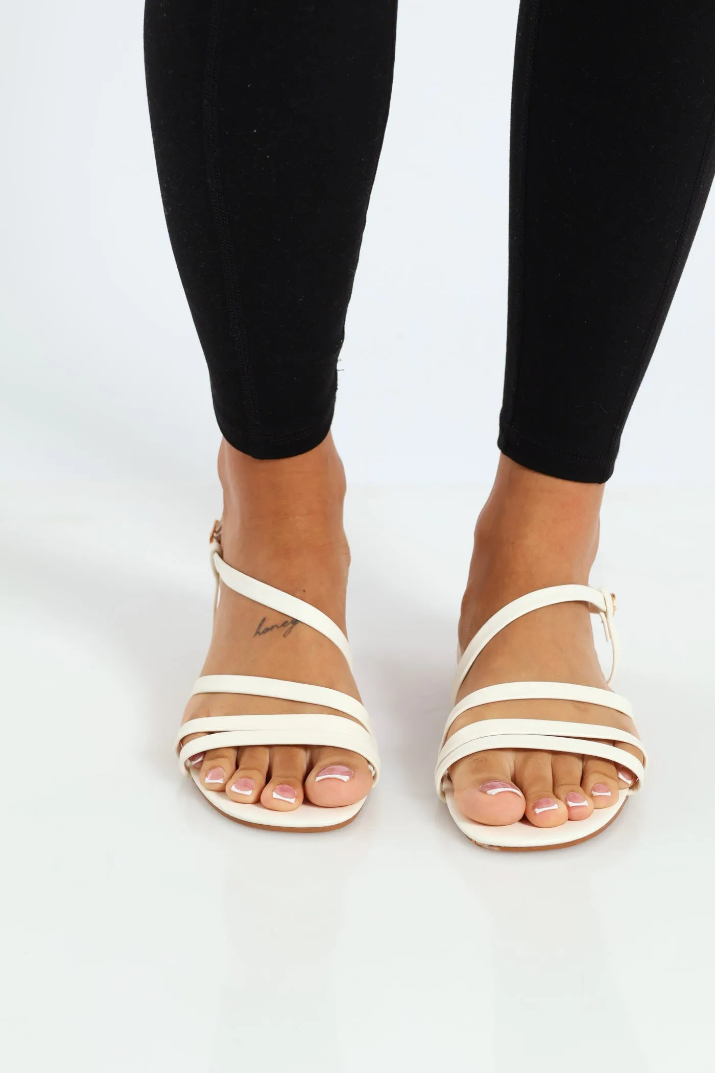 Multi Strap Sandal - White sold by Edgars