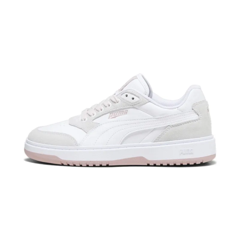 Puma Doublecourt Lace Up Sneaker - White/Grey sold by Edgars