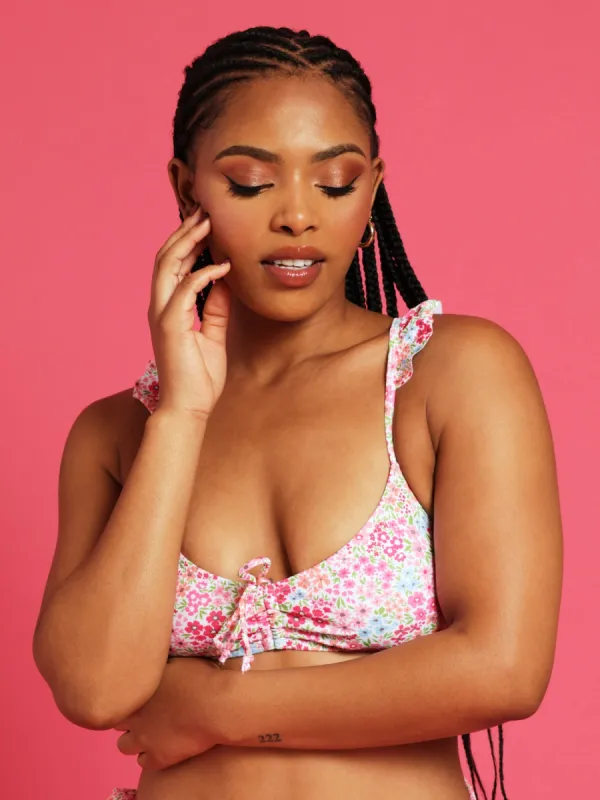 Frill Bikini Top - White sold by Edgars