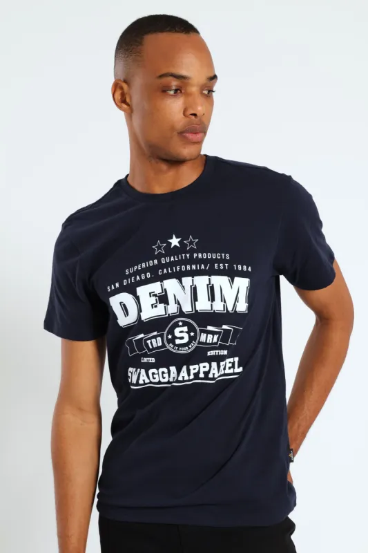 Basic Print - Navy sold by Edgars 