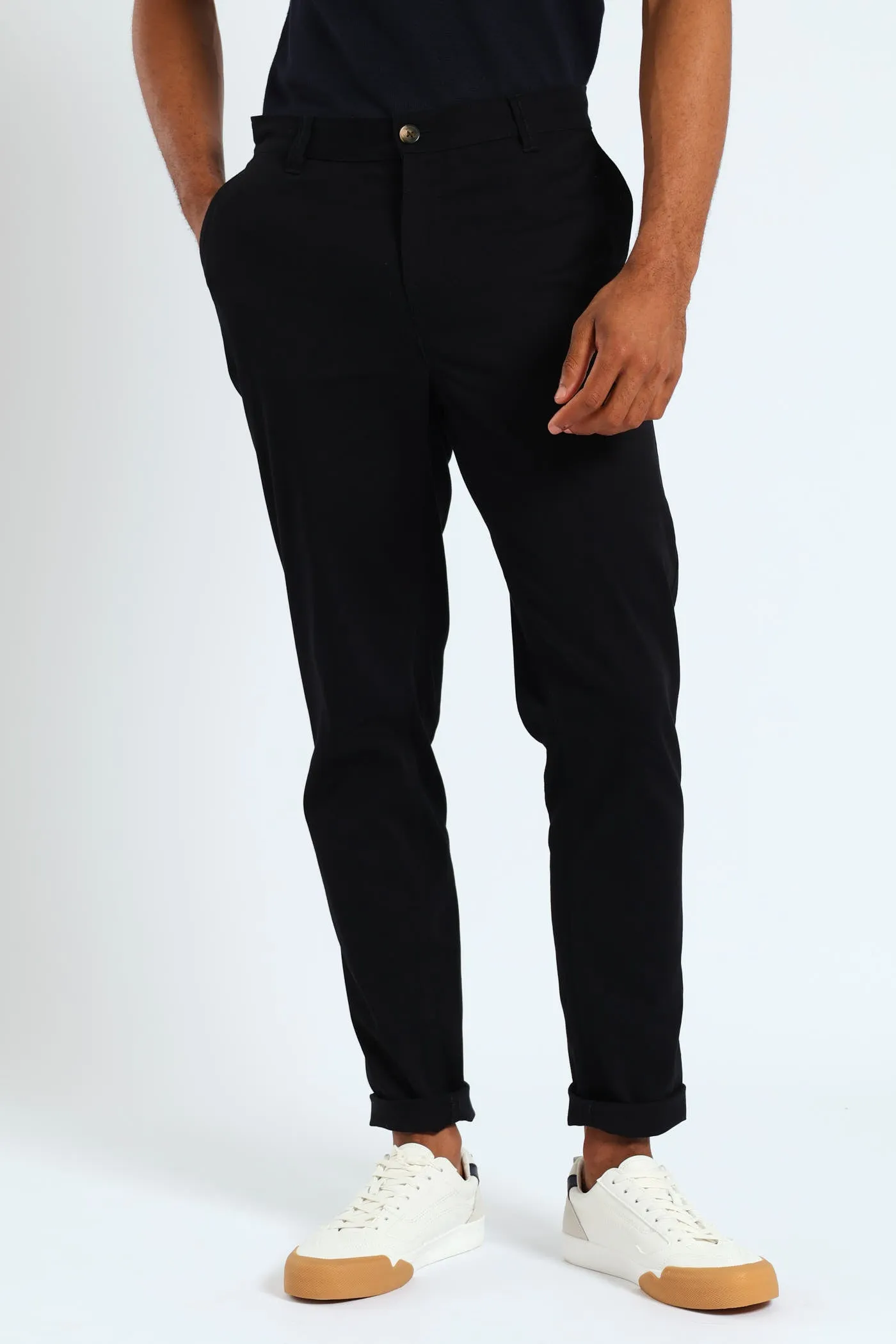 Skinny Chino - Black sold by Edgars
