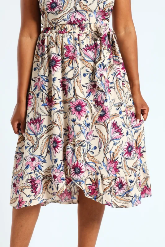 Wrap Midi Skirt With Frill sold by Edgars 