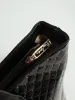 Alexa Embossed Logo Patent Tote Bag - Black sold by Edgars
