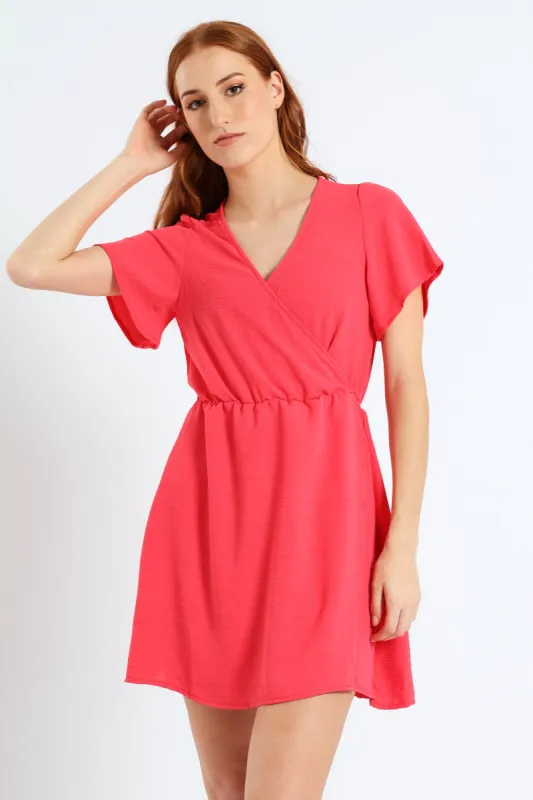 Vision Of Summer Dress - Dark Pink sold by Edgars