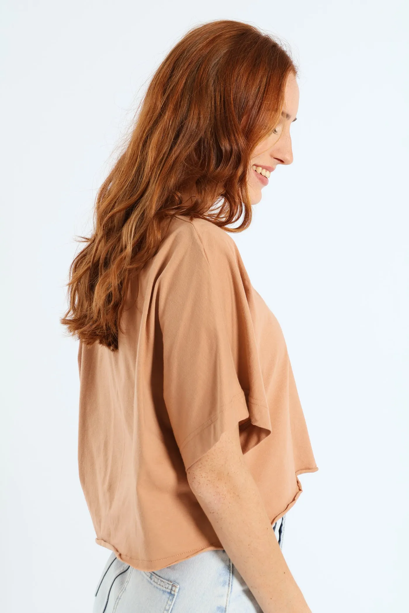 Noon Ocean Crop Tee - Camel sold by Edgars product image thumbnail 2