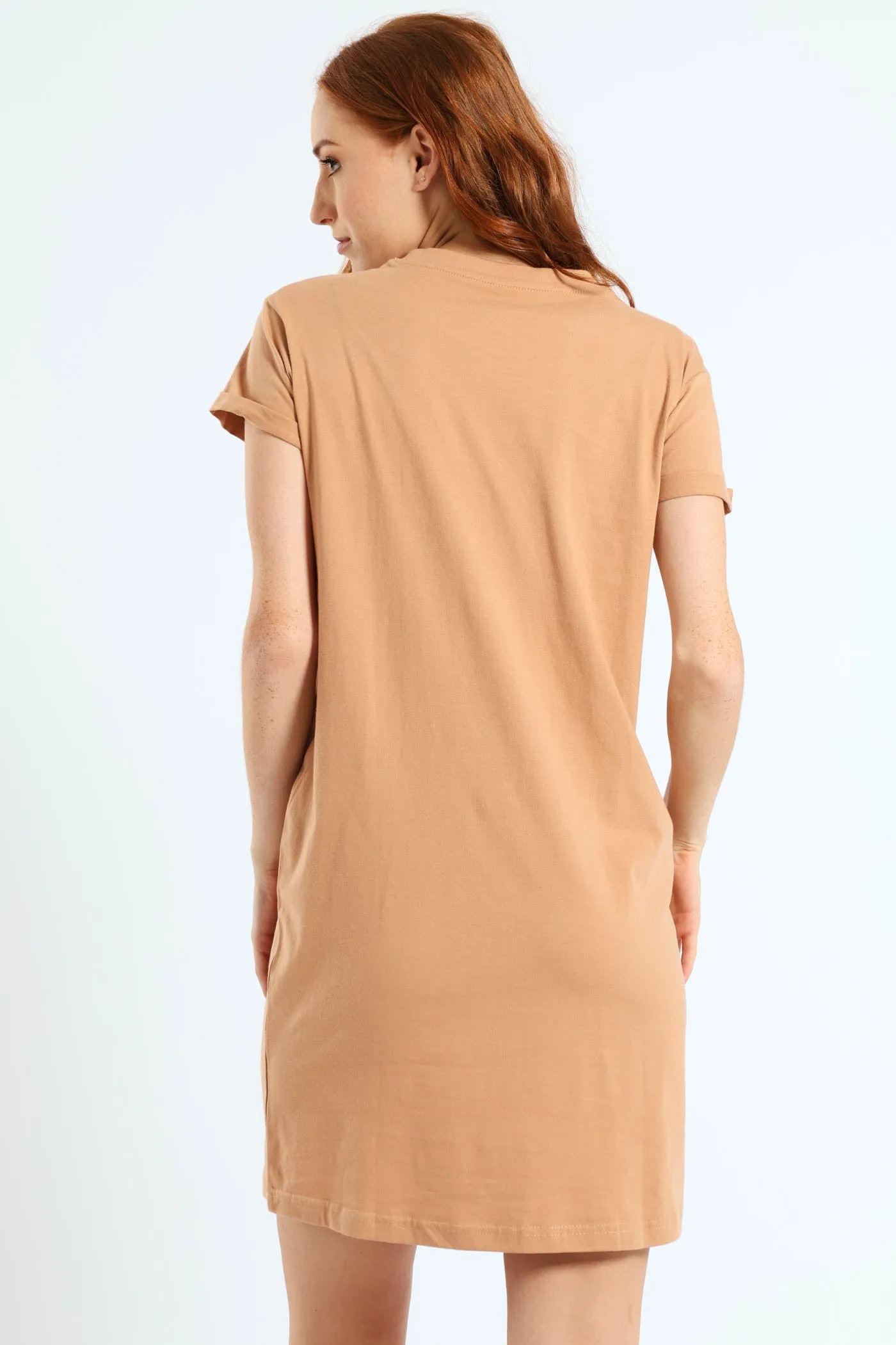 Noon Ocean T-Shirt Dress - Camel sold by Edgars product image thumbnail 4