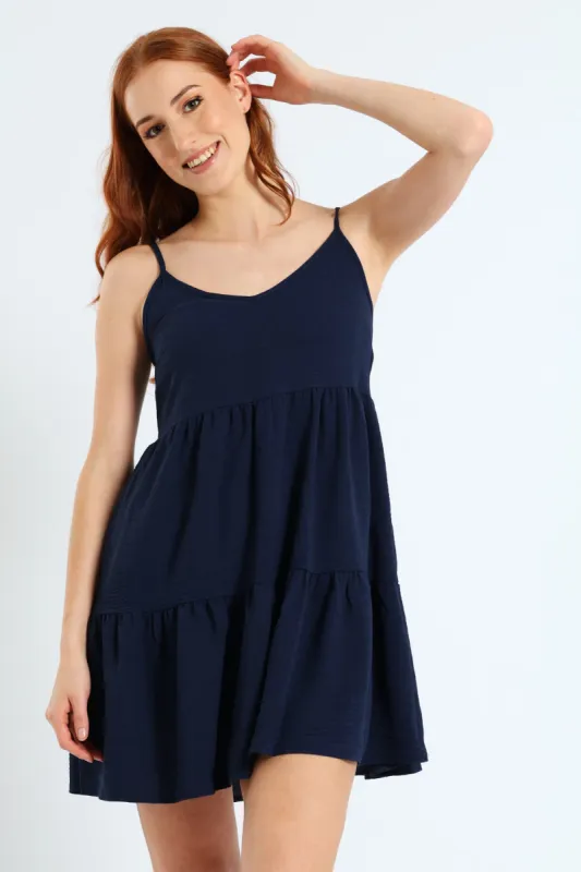 Sunny Wave Dress - Navy sold by Edgars