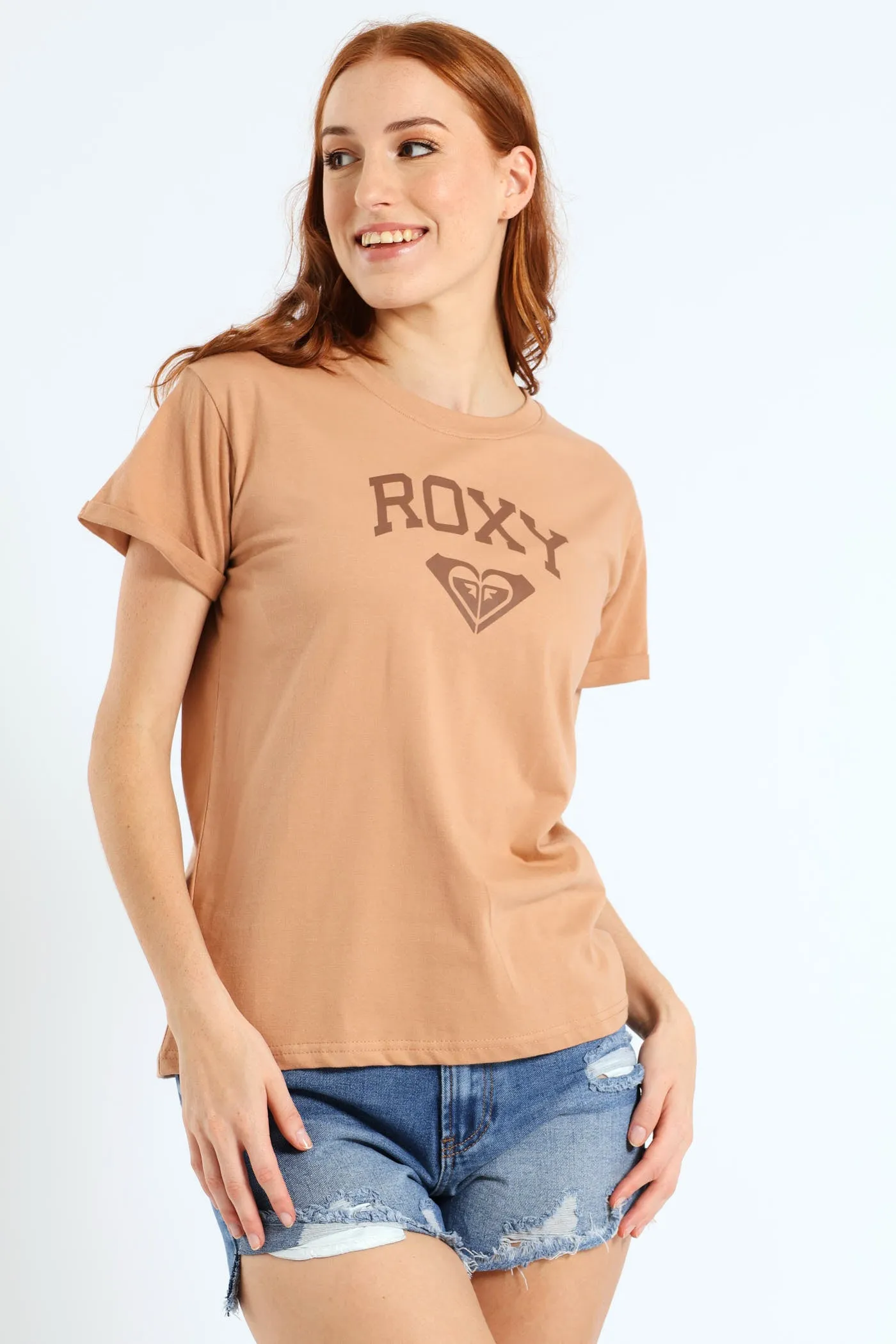 Varsity A Tee - Camel sold by Edgars