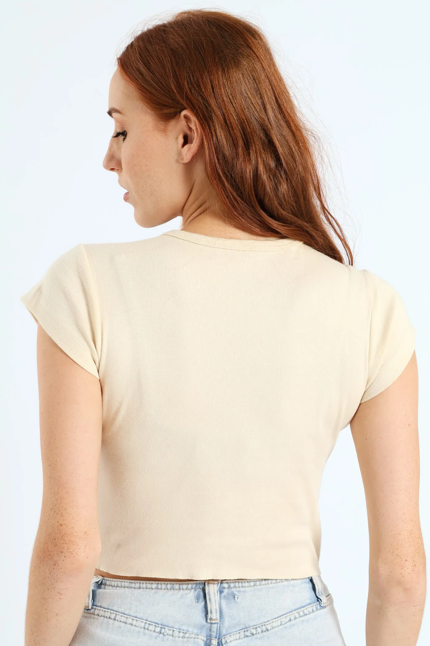 Salty Stack Rib Tee - Camel sold by Edgars product image thumbnail 3