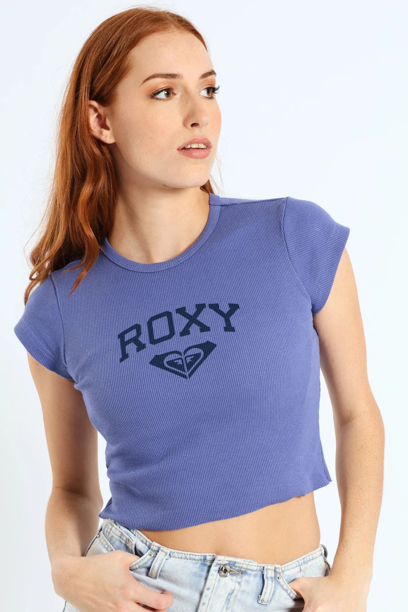 Varsity A Rib Tee - Blue sold by Edgars