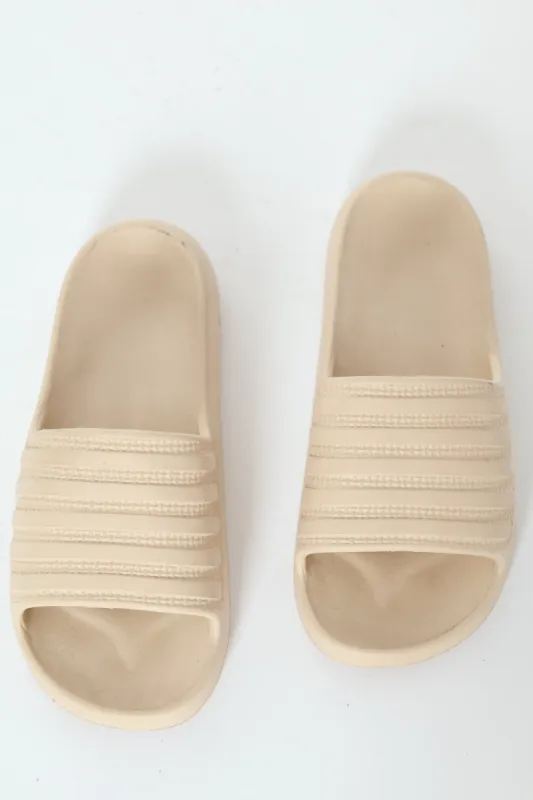 Two Stripe Eva Mule Sandal - Stone sold by Edgars