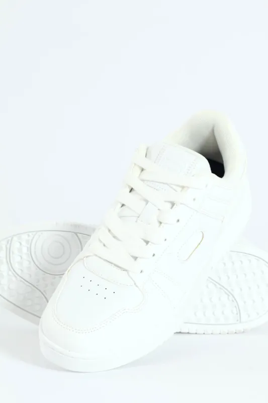 Rio Stitch Panel Lace Up Sneaker - White sold by Edgars