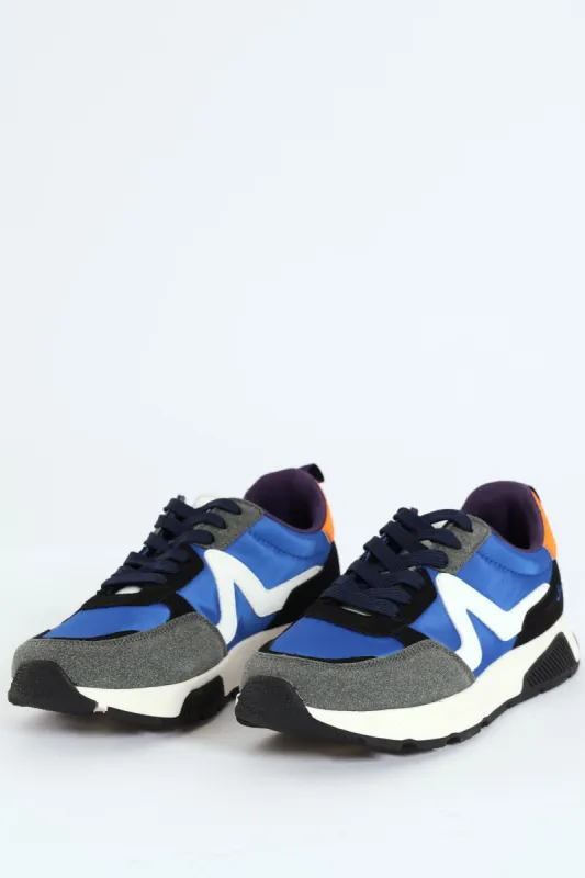 Hurricane Jogger Lace Up Sneaker - Blue sold by Edgars