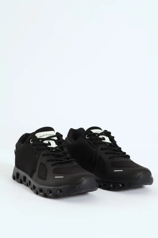 Steps Cushion Foam Athleisure Lace Up Shoe - Black/Black sold by Edgars 