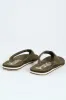 Stomp Wide Vamp Sandal - Olive sold by Edgars