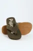 Stomp Wide Vamp Sandal - Olive sold by Edgars