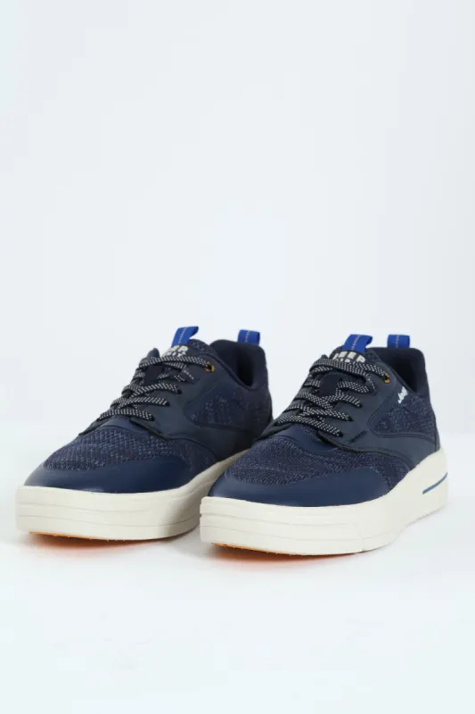 Jack Closed Toe Lace Up Sneaker - Navy/White sold by Edgars