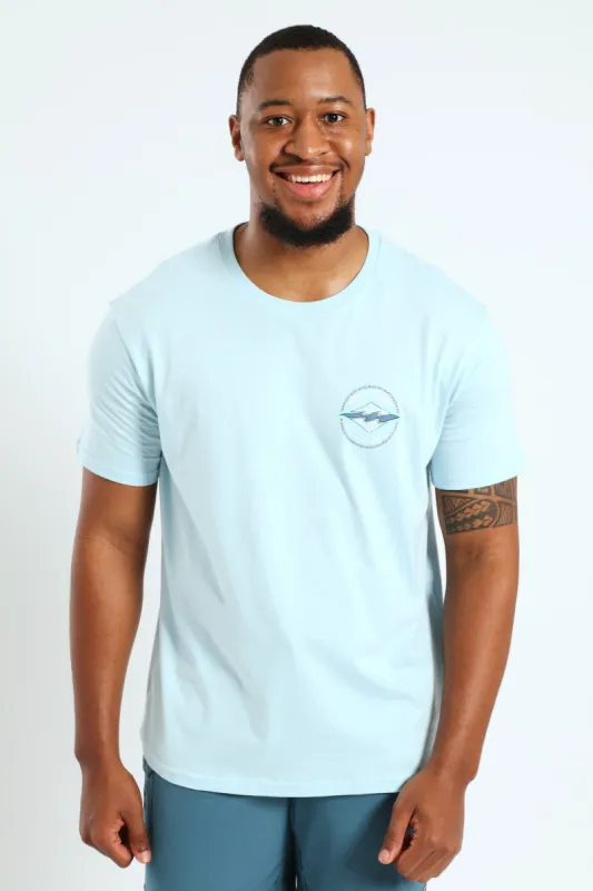 Rotor Diamond Tee - Light Blue sold by Edgars