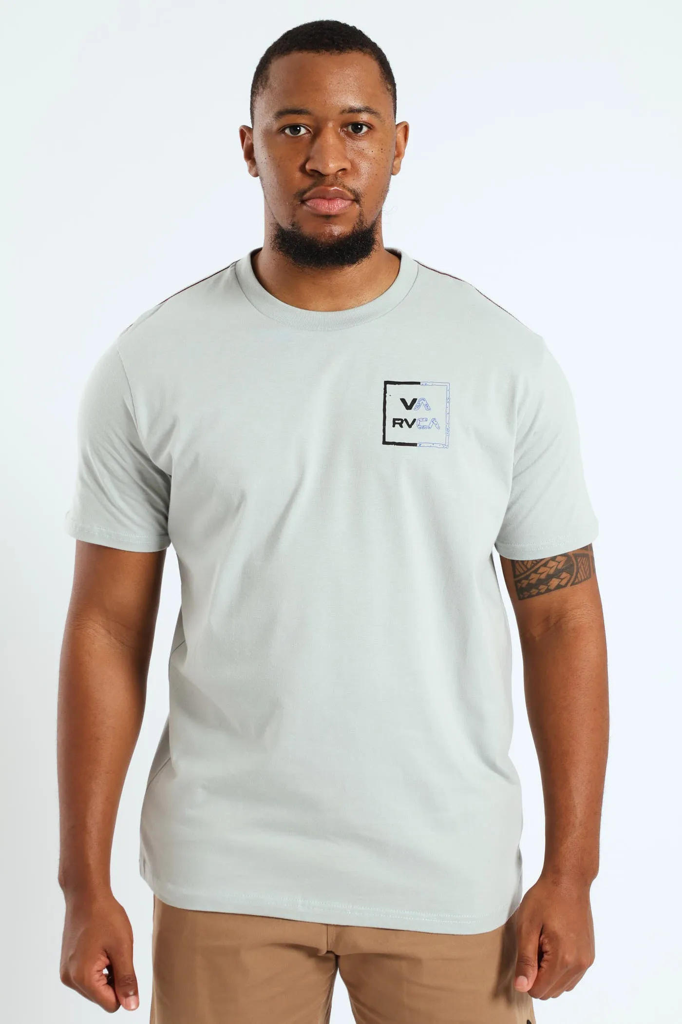 Va All The Way Ss Red Stitch Tee - Off White sold by Edgars