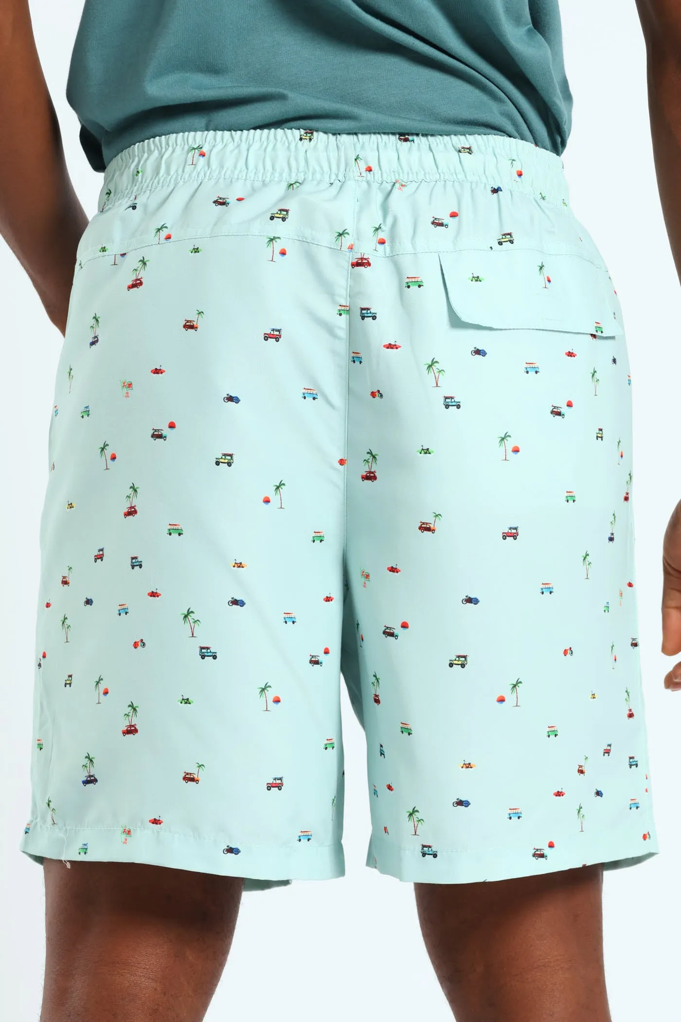 Palm Swimshort - Light Blue sold by Edgars product image thumbnail 3