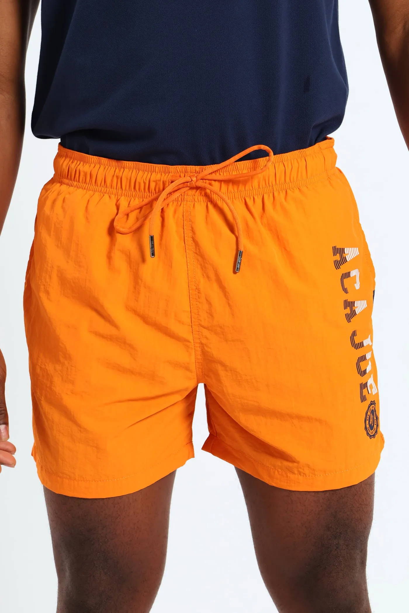 Logo Print Swim Short - Orange sold by Edgars