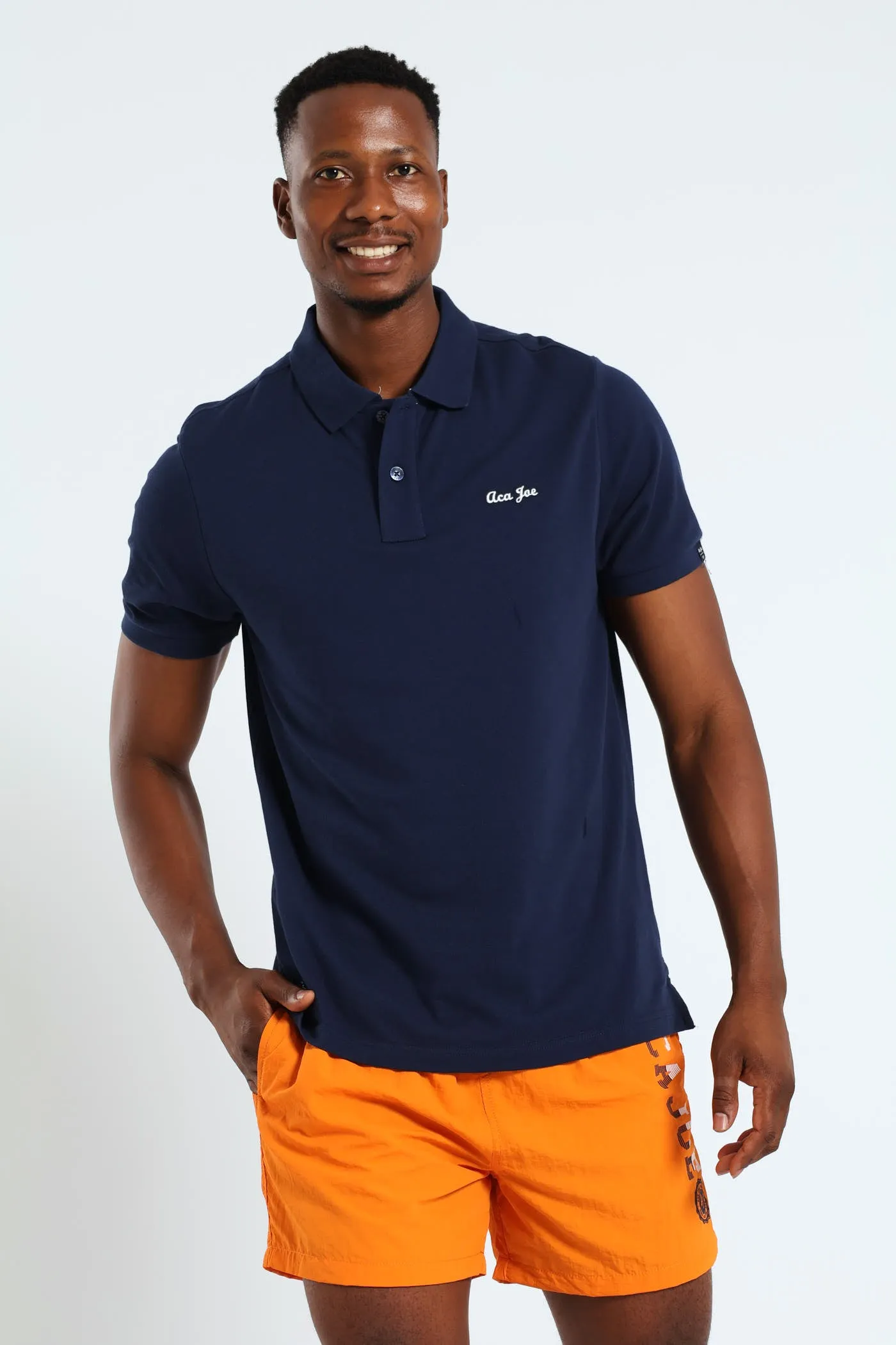 Pique Regular Fit Golfer - Navy sold by Edgars product image thumbnail 4