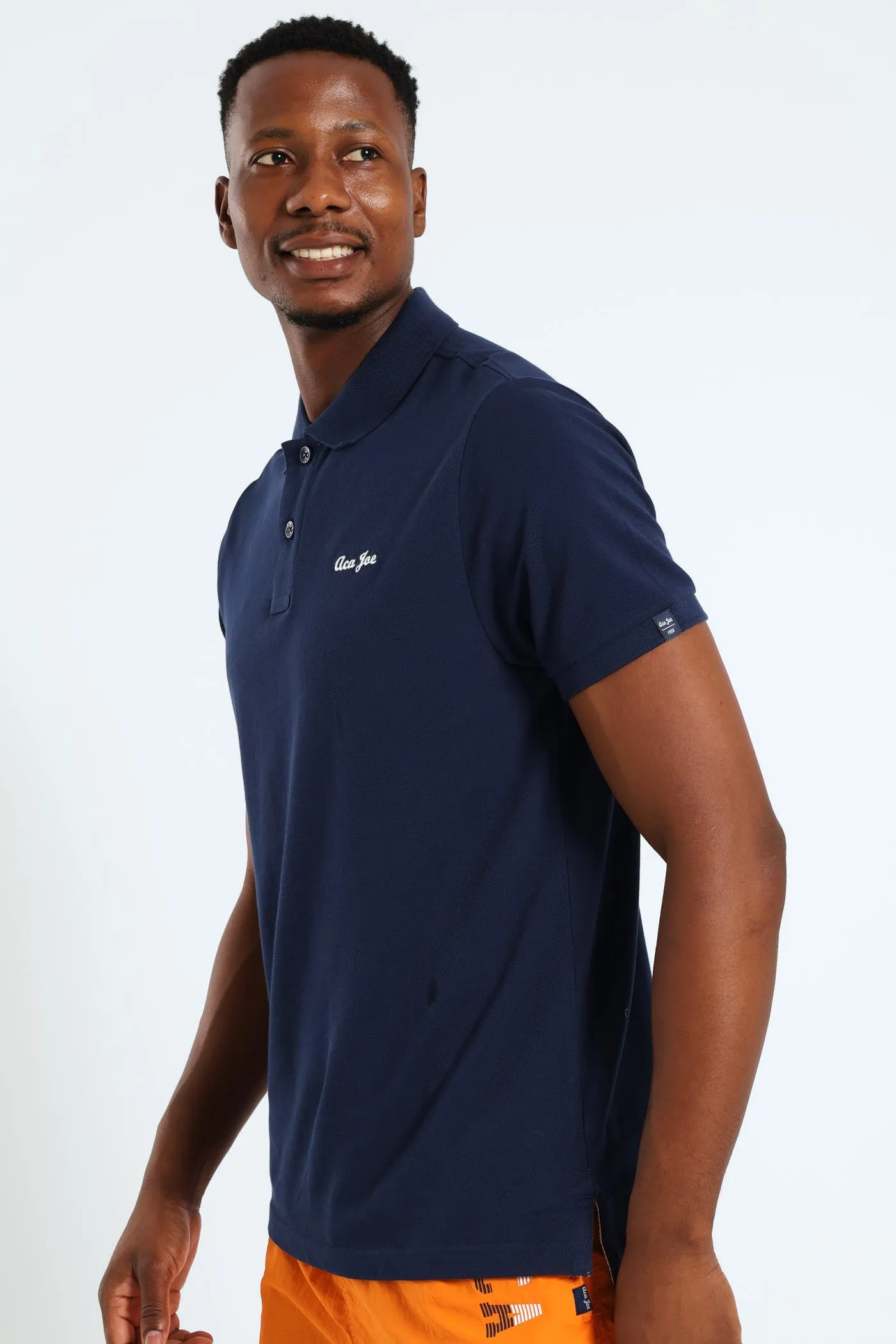 Pique Regular Fit Golfer - Navy sold by Edgars product image thumbnail 3
