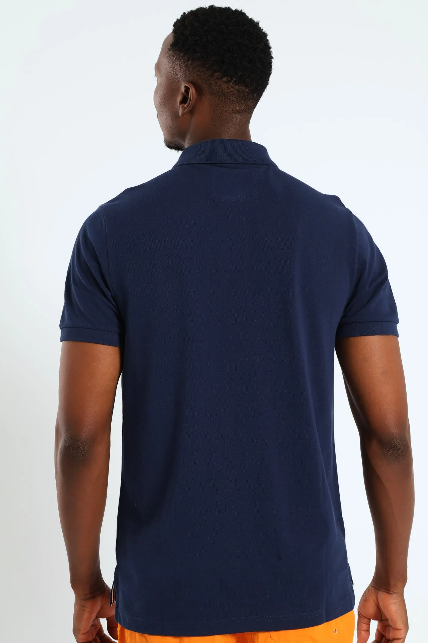Pique Regular Fit Golfer - Navy sold by Edgars product image thumbnail 2