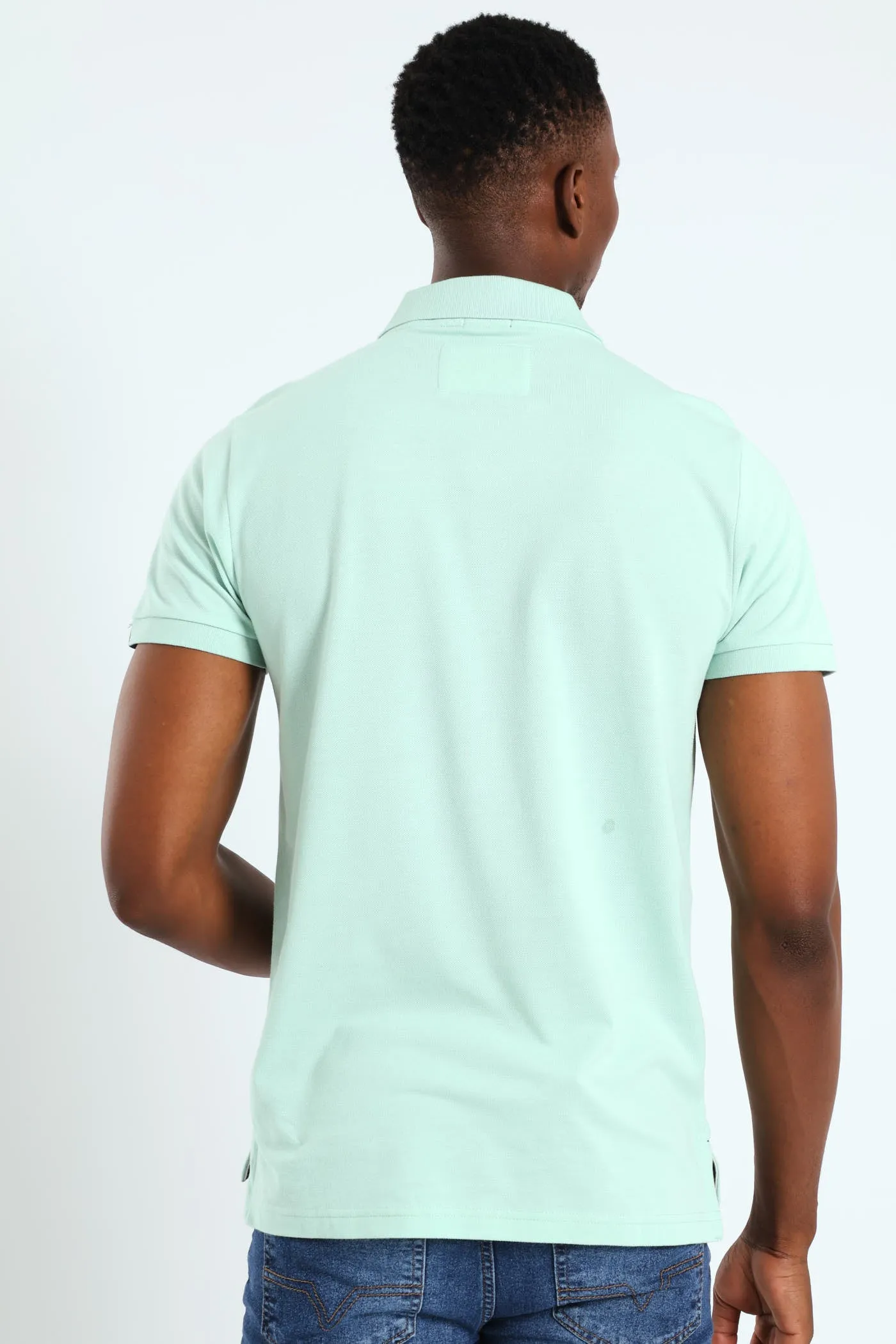 Pique Ruched Placket Golfer - Turquoise sold by Edgars product image thumbnail 2