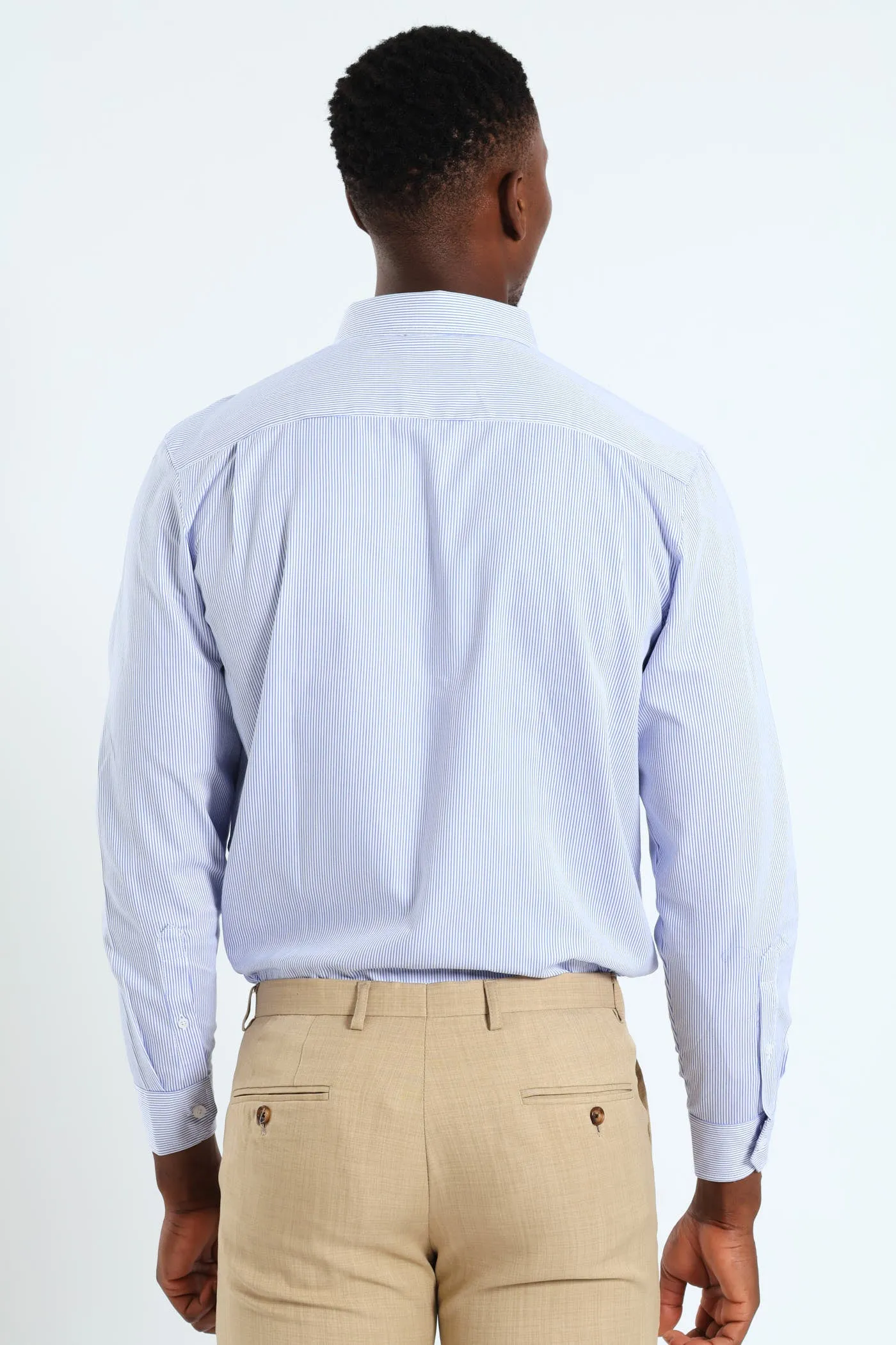 Premium Stripe Shirt - White/Blue sold by Edgars product image thumbnail 2