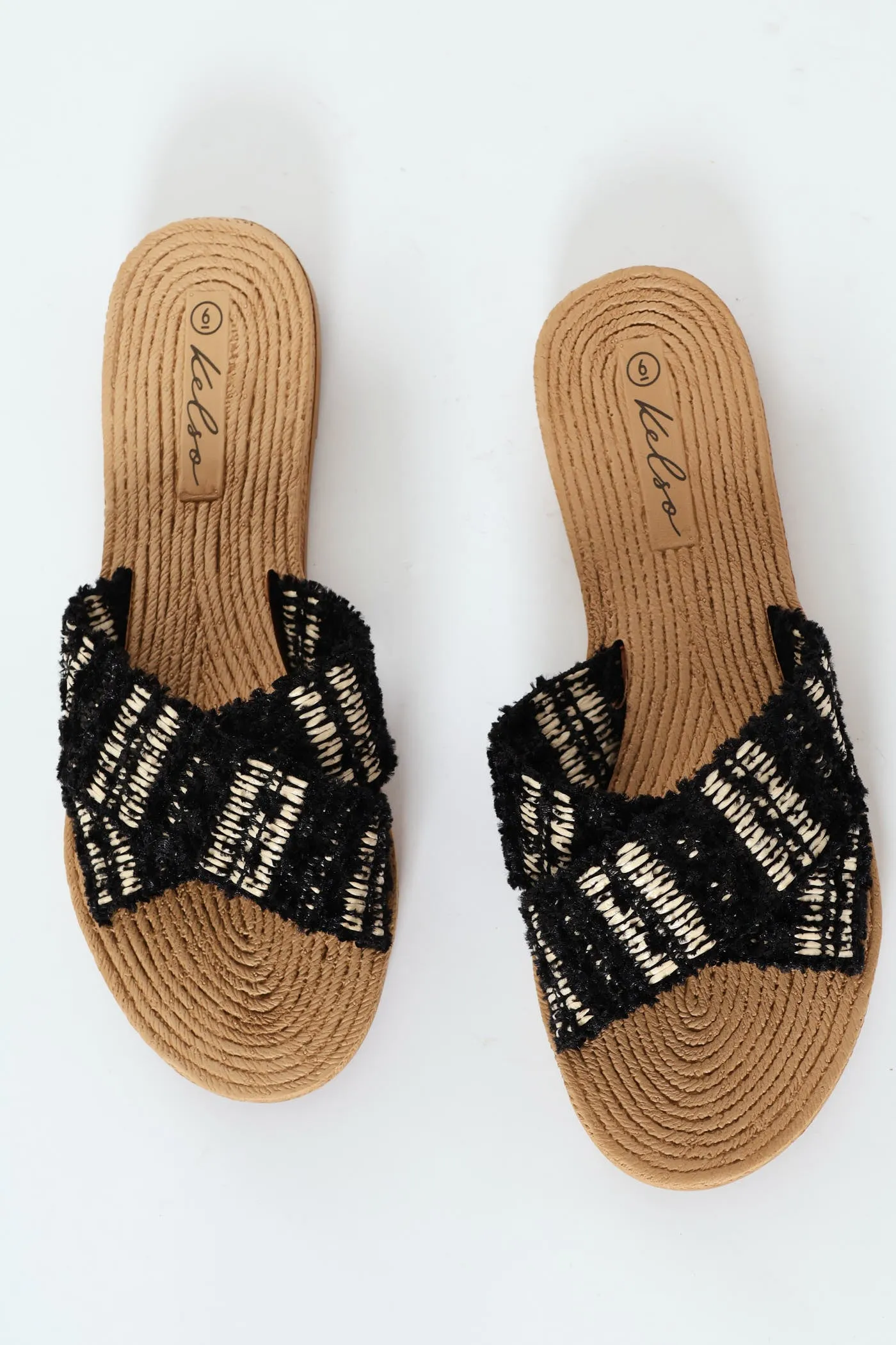Aztec Crosstrap Mule Sandal - Black sold by Edgars