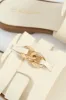 Square Toe Chain Mule Sandal - Off White sold by Edgars