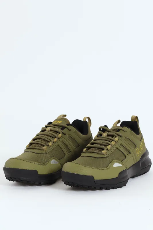 Barchan Closed Toe Lace Up Shoe - Olive made by Hi-Tec