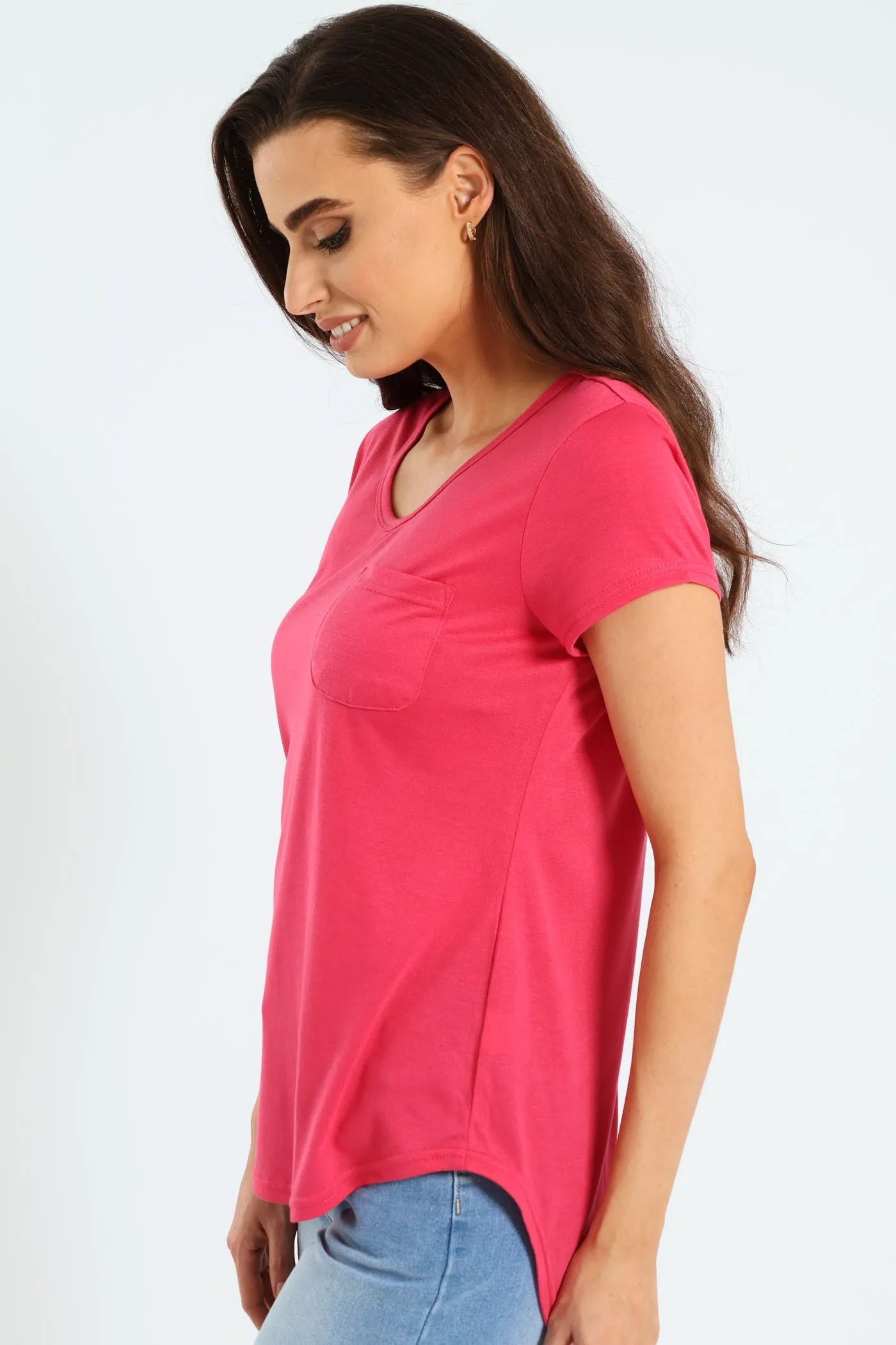 Basic Pocket Tee - Pink sold by Edgars product image thumbnail 3
