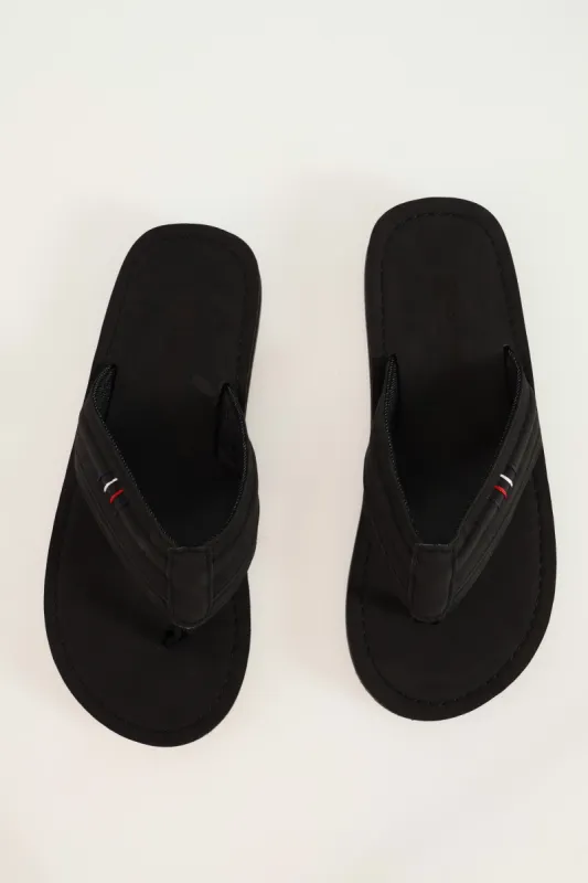 Pu Upper Mono Wide Vamp Sandal - Black sold by Edgars