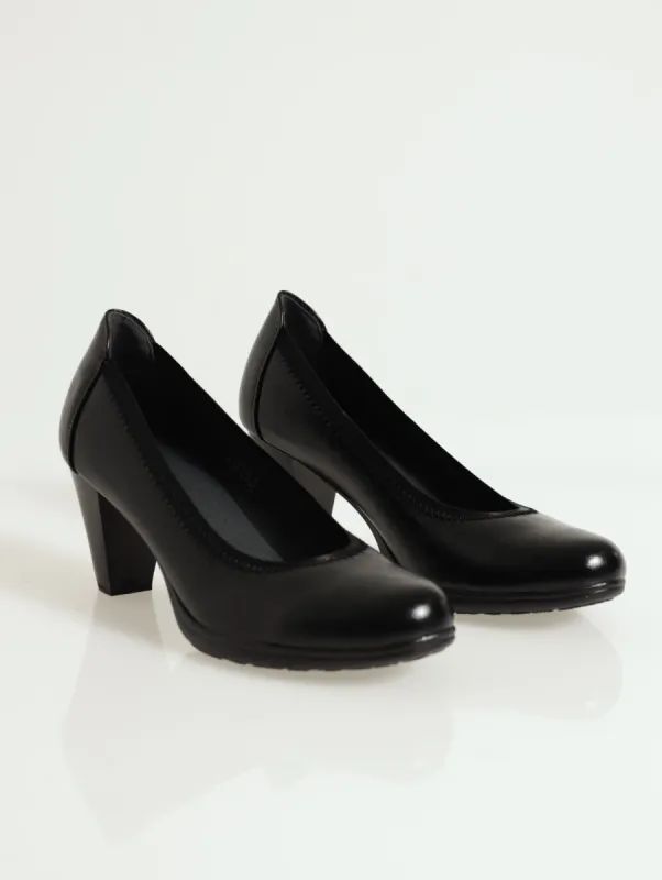 Ladies Plain Morden Court Shoe - Black sold by Edgars 