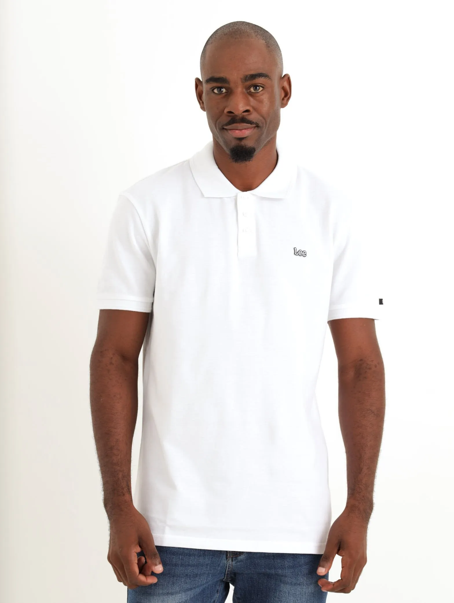 Men's Icarus Logo Golfer - White sold by Edgars