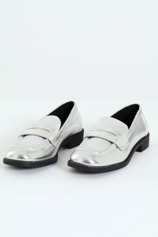 Jaylin Patent Loafer - Silver sold by Edgars 