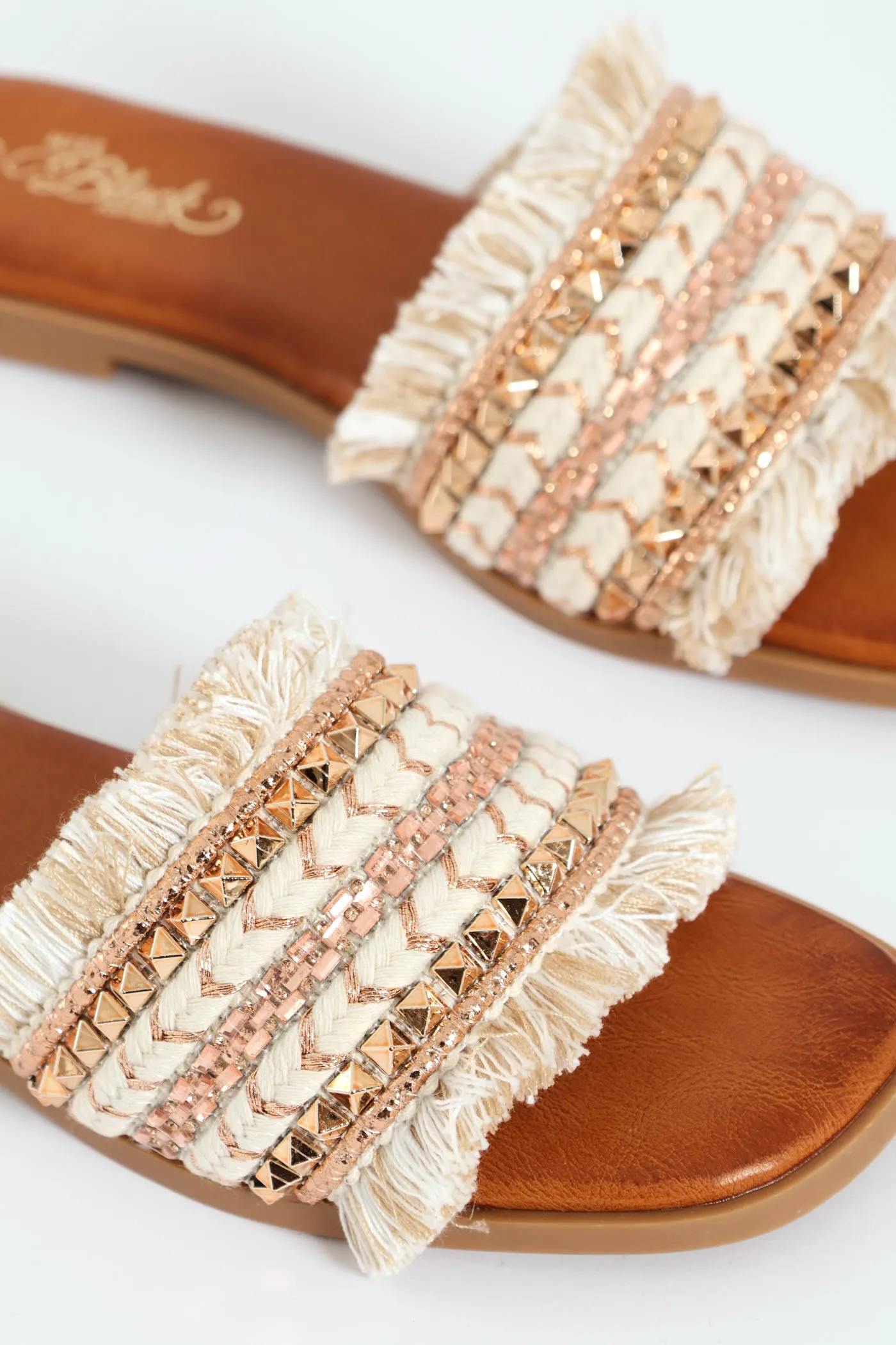 Florina 1 Textured Push In Open Mule Sandal - Beige sold by Edgars product image thumbnail 2