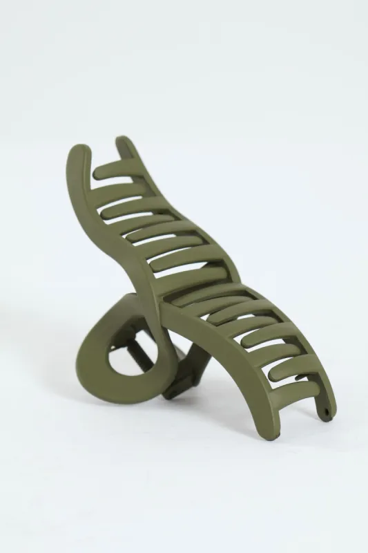 Matte Hair Clip - Green sold by Edgars