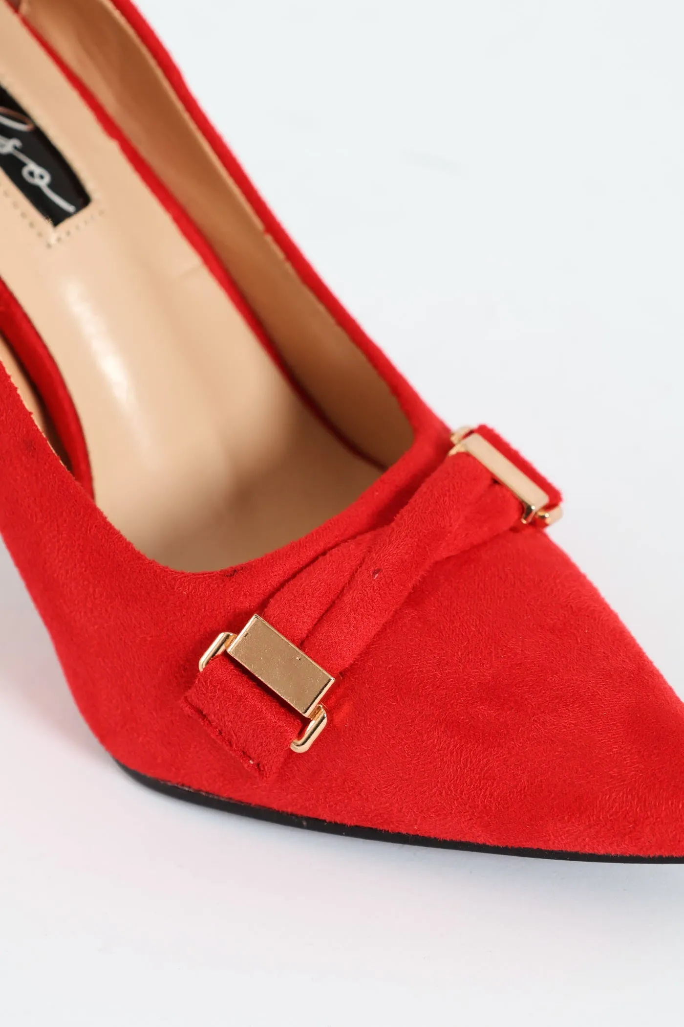 Twisted Strap Trim Stilletto Court Heel - Red sold by Edgars product image thumbnail 5