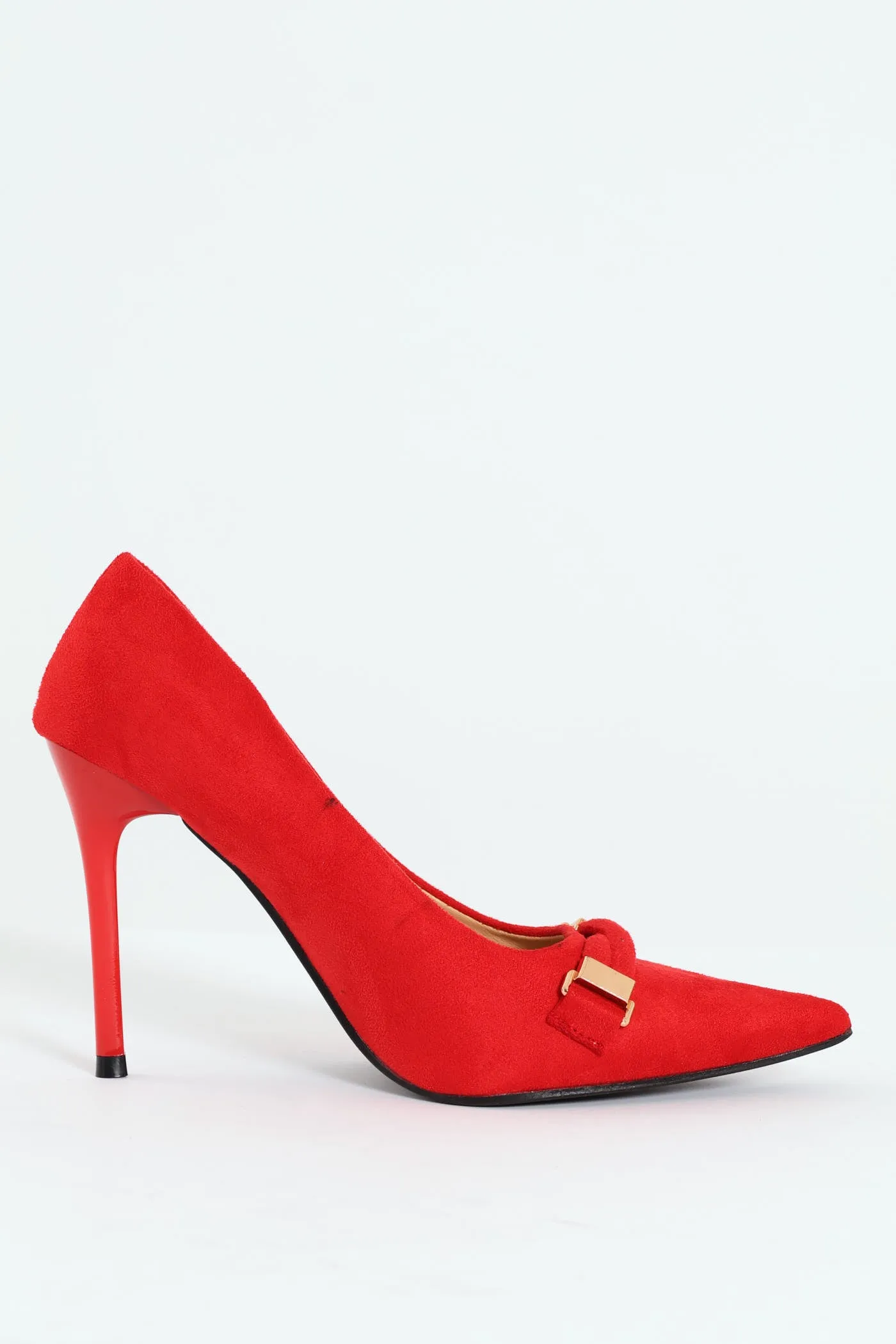 Twisted Strap Trim Stilletto Court Heel - Red sold by Edgars product image thumbnail 4