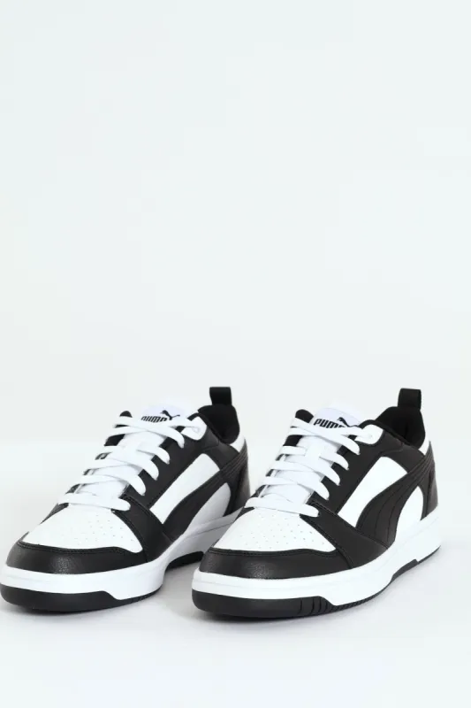 Rebound V6 Low Sneaker - White/Black sold by Edgars