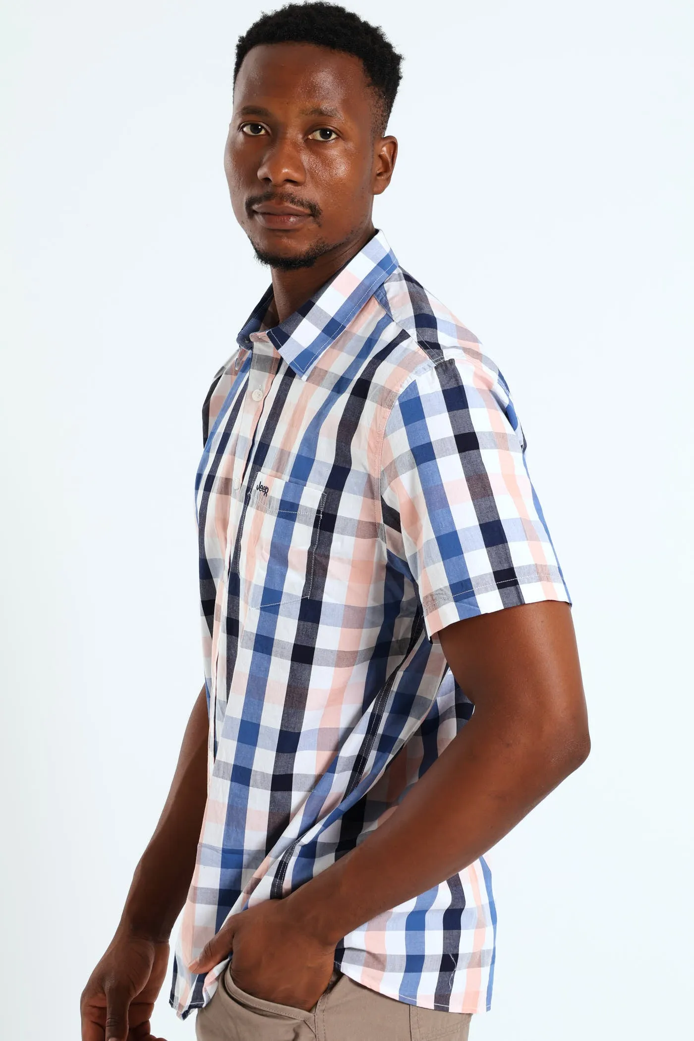 Casual Yarn Dye Shirt - Pink sold by Edgars product image thumbnail 2