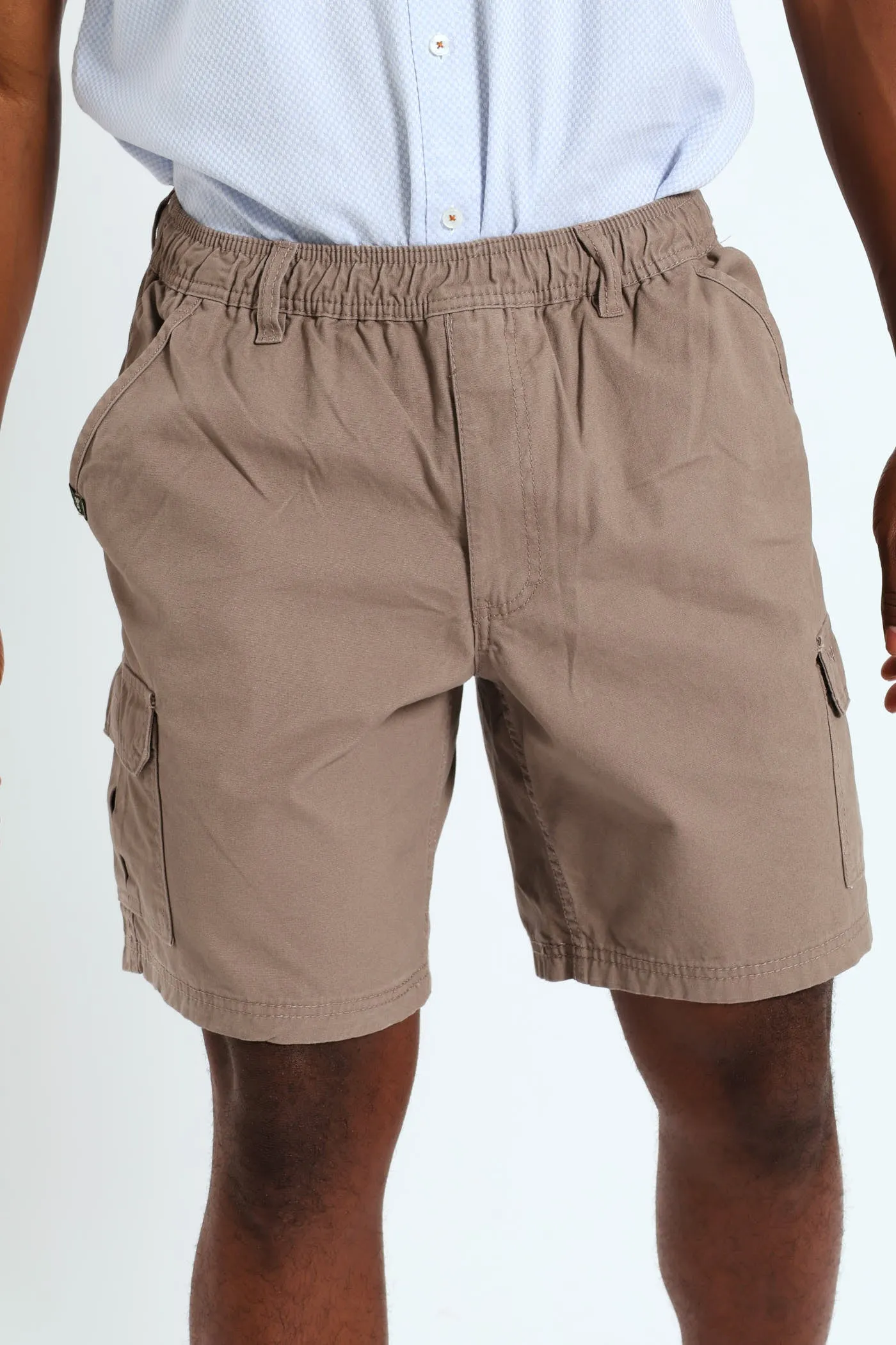 Willys 21cm Elasticated Shorts - Brown sold by Edgars  product image thumbnail 3