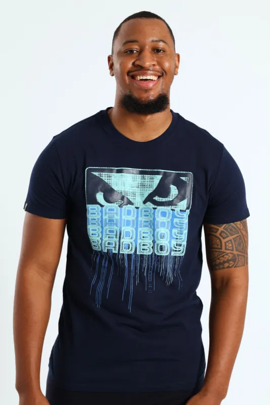 Drip Logo Tee - Navy sold by Edgars
